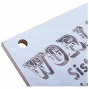 "Worlds Best Sister Sisters Give Hope When Life..." Hanging Wooden Plaque S