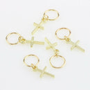 50pcs Hair  Braid Rings Shell Feather Cross Hair Loops Clips Accessories