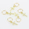 50pcs Hair  Braid Rings Shell Feather Cross Hair Loops Clips Accessories