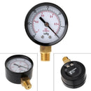 Mini Vacuum Pressure Gauge Dial Air Pressure Meter Double Scale BAR inHg 1/4"NPT