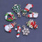 8pcs Christmas Series Charms Pendant DIY Crafts Jewelry Hair Accessories(1)