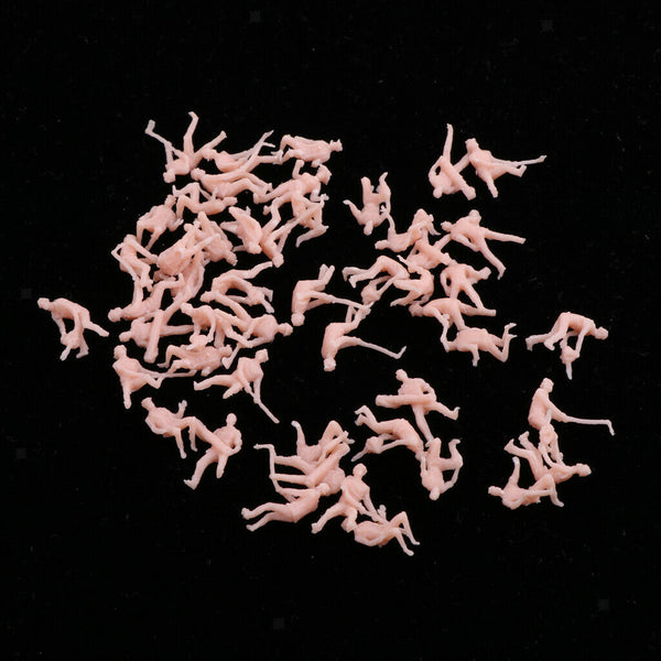 48pcs Figures Of People Figures Painted For HO Scene - Scale Of 1:87