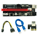6Pcs Newest Ver009 Usb 3.0 Pci-E Riser Ver 009S Express 1X 4X 8X 16X Extend