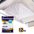12pcs Clean Cooking Nonwoven Range Hood Filter Kitchen Oil Filter Papers