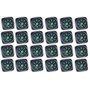 24PC MINI COMPASS SURVIVAL POCKET LIQUID FILLED HIKING CAMPING WATCHBAND