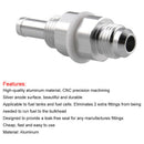 6AN Male Flare Bulkhead To 5/16 Hose Barb Fuel Tank Fitting Auto Car Access I6O5