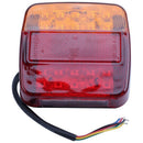 2 x 12v LED Rear Lights Stop Indicator Boat Car Trailer Truck Waterproof Si