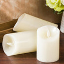3X LED Flameless Candles Lights Smooth Flickering Candle Light Battery Opera Hn