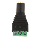 3.5mm 1/8" Stereo Audio Female To AV 3-Screw