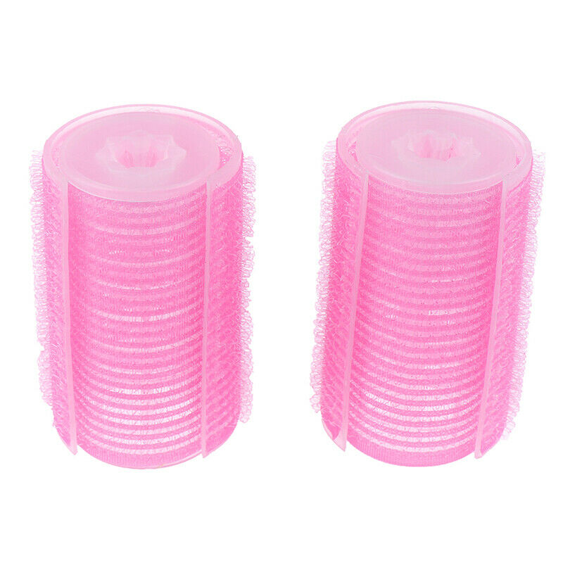2Pcs DIY Hair Rollers Curlers Self Grip Holding Rollers Hairdressing CurlersBX