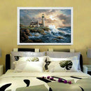 5D DIY Diamond Painting By Number Kits,lighthouse(14X18inch/35X45CM)