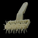 White Plastic 64 Spikes Pastry Dough Roller 7.8" Long