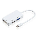 1X(Mini Dp To Hdmi Dvi Vga Adapter 3 In 1 Hub Mini Displayport 1080P Video