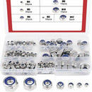 1X(175-Piece Stainless Steel Nylon Lock Nut Assortment Kit, Size Include, M