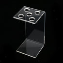 5 Holes Acrylic Salon Storage Rack Tweezer Hair Scissors Holder Organizer