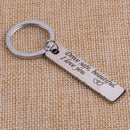 Drive Safe Beautiful Stamp Keychain Man Woman Keyring Gift Girlfriend Boyfriend