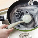 8 sets of kitchen can be hung long handle to oil wire brush ball brush