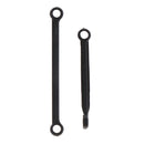 2x Black Steering Tie Rods Servo Link Linkage Accs for 1/10 RC WLtoys Cars