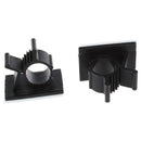 25 Pcs Black Adhesive Backed Nylon Wire Adjustable Cable Clips Clamps K1U9