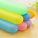 1 Pcs Plastic Toothbrush Case Outdoor Travel Toothbrush Box Color Random