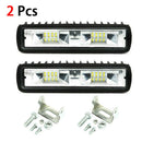 2x 48W 6'' Car Driving Fog Lamp 16LED Spot Beam Bar Off Road Work Light UTE  Hn