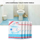 10pcs Disposable Toilet Seat Cover Home Travel Bathroom Toilet Paper Pads AU