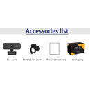 Rotatable USB 2K Webcam with Mic Camera for PC Laptop Computer Conference