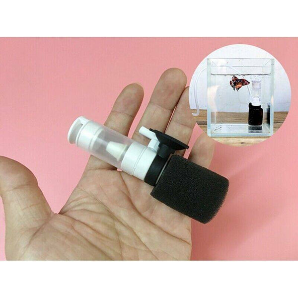 Fish Tank Mini Mute Pneumatic Filter, Aquarium Biochemical Sponge Corner Filter