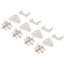 4xUniversal Marine Safety Door Gate Latch for Pontoon Boat Rail Replacement Gray