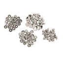 50 Sets Snap Buttons Metal Snaps No-Sew Buttons Fastener Setter for Clothing
