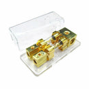 Stereo Fuse Block Car Audio Holder 60A 1 To 2 Way Power Distribution With Shell