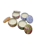 Scented Candles Gift Natural Soy Wax 4.4 Oz Unit Portable Travel Set Tin x G0L4