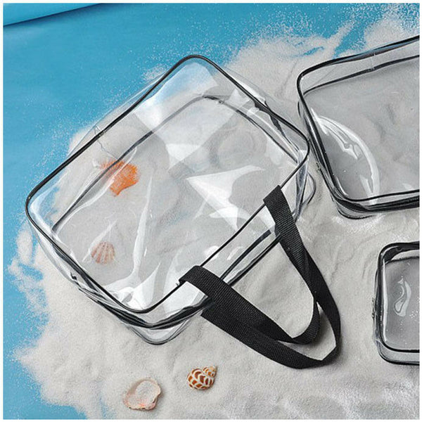 3-in-1 PVC Transparent Waterproof Multifunctional Cosmetic Bags F7W7