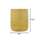 6*7.5cm Pure natural Hand Made bamboo Cup Water Cup bamboo round Tea Cup