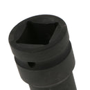 1-inch Square Drive 22mm Inner Hex 80mm Length Black Impact Socket