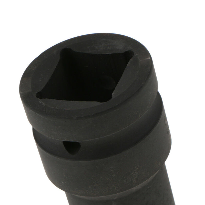 1-inch Square Drive 22mm Inner Hex 80mm Length Black Impact Socket
