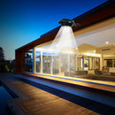 Round Solar Wall Light Waterproof Outdoor Landscape Lamp (Light Control)