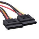 4Pin IDE to 2 Serial ATA SATA Y Splitter Hard Drive Power Adapter Cable