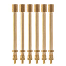 6 Pcs Tire Valve Extension Connector Straight Stem Extender for Car Motorcycle