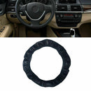Car Steering Wheel Cover Protector Glove Universal Black Perforated Leather 2020