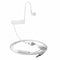 White In Ear Stereo Air Tube Anti-radiation Headset Radiation Proof Hea VNL