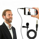 Mini Clip On Lapel Microphone Hands Free Wired Condenser Mic For Phone Laptop ST