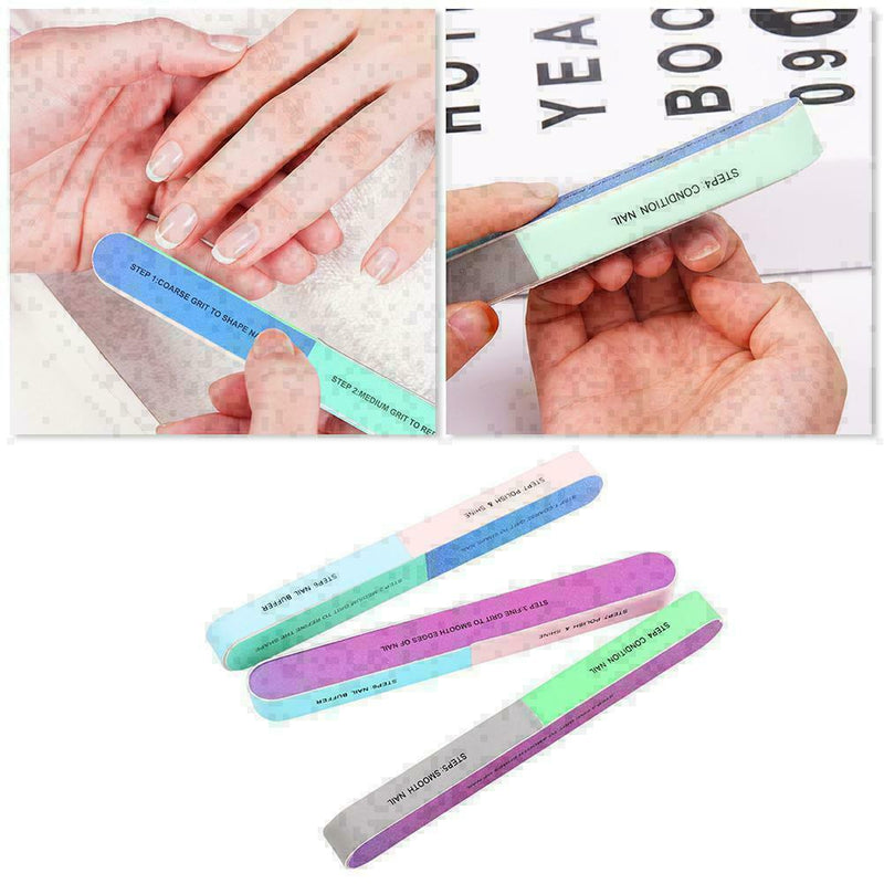 Professional Polishing Manicure File Nail Tool Colorful Tool Printing Nail S3Z1