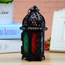 Black Metal Tea Light Candle Holder Garden Lantern Wedding Lantern Light