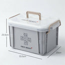 Medical Box First Aid Kit Organizer Plastic Storage Container Multi-Layer M