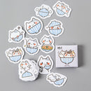 45pcs cat Stickers Scrapbooking Journal Diy Diary Album Stick Label Hand BoSEAU