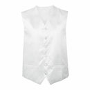 Mens Wedding Waistcoat Groom (White XL/UK 42)
