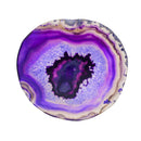 Irregular Agate Slice Crystal Coaster Cup Mat Coffee Tea Placemat Purple