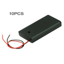 10pcs AA Power Battery Storage Case Box Holder ON/OFF Switch w/Wire Leads  SJB