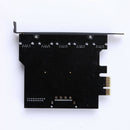 PCI-E to USB 3.0 19-Pin 5 Port PCI Express Expansion Card SATA 15PIN connec
